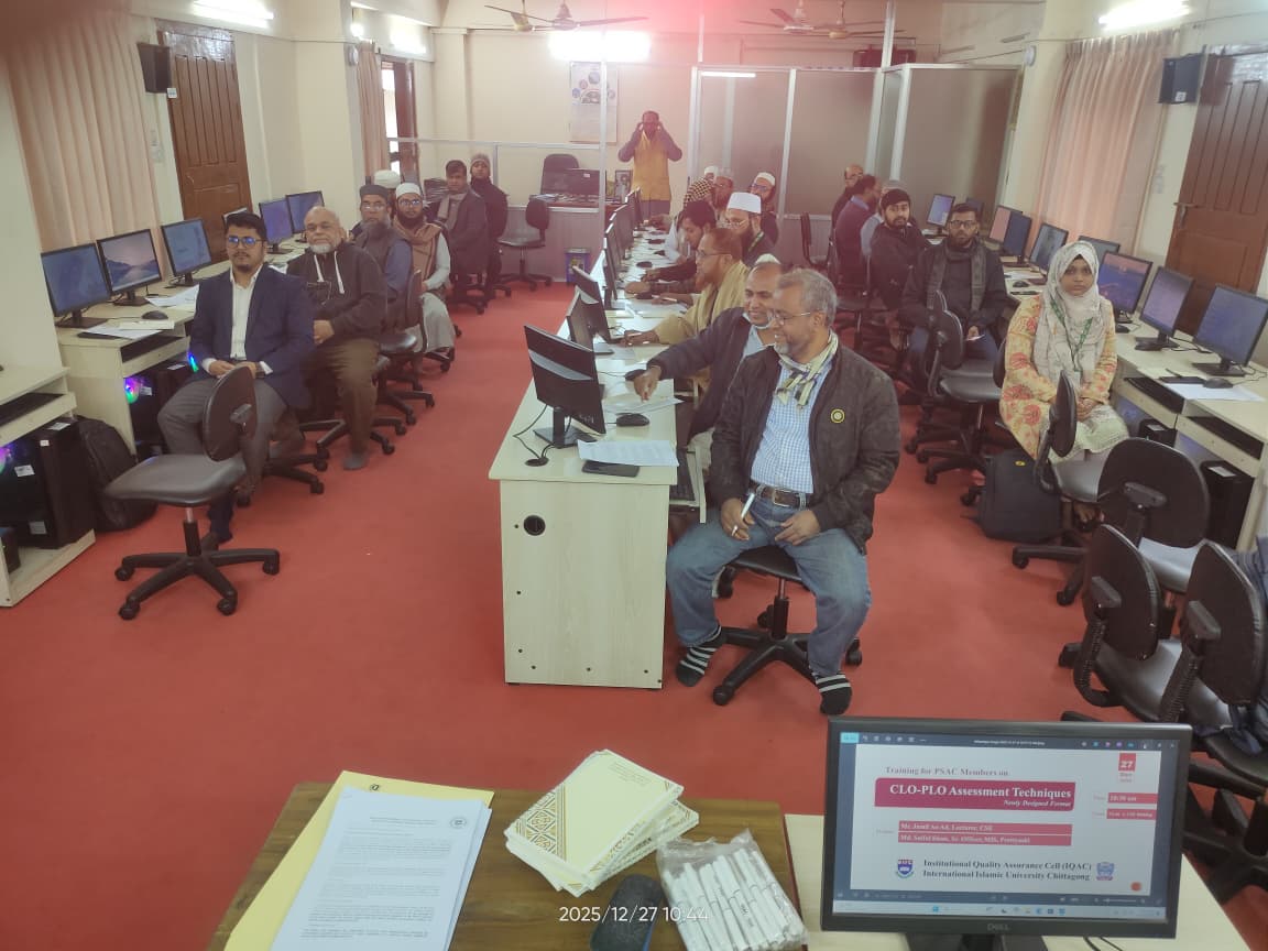 Training on CLO-PLO Assessment Techniques. 27/12/2025